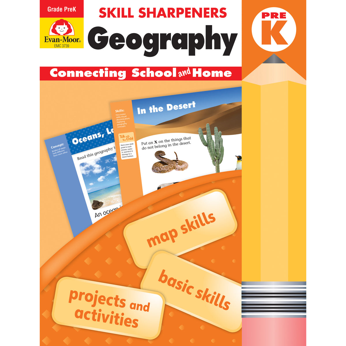 Evan-Moor Skill Sharpeners: Geography, Grade PreK