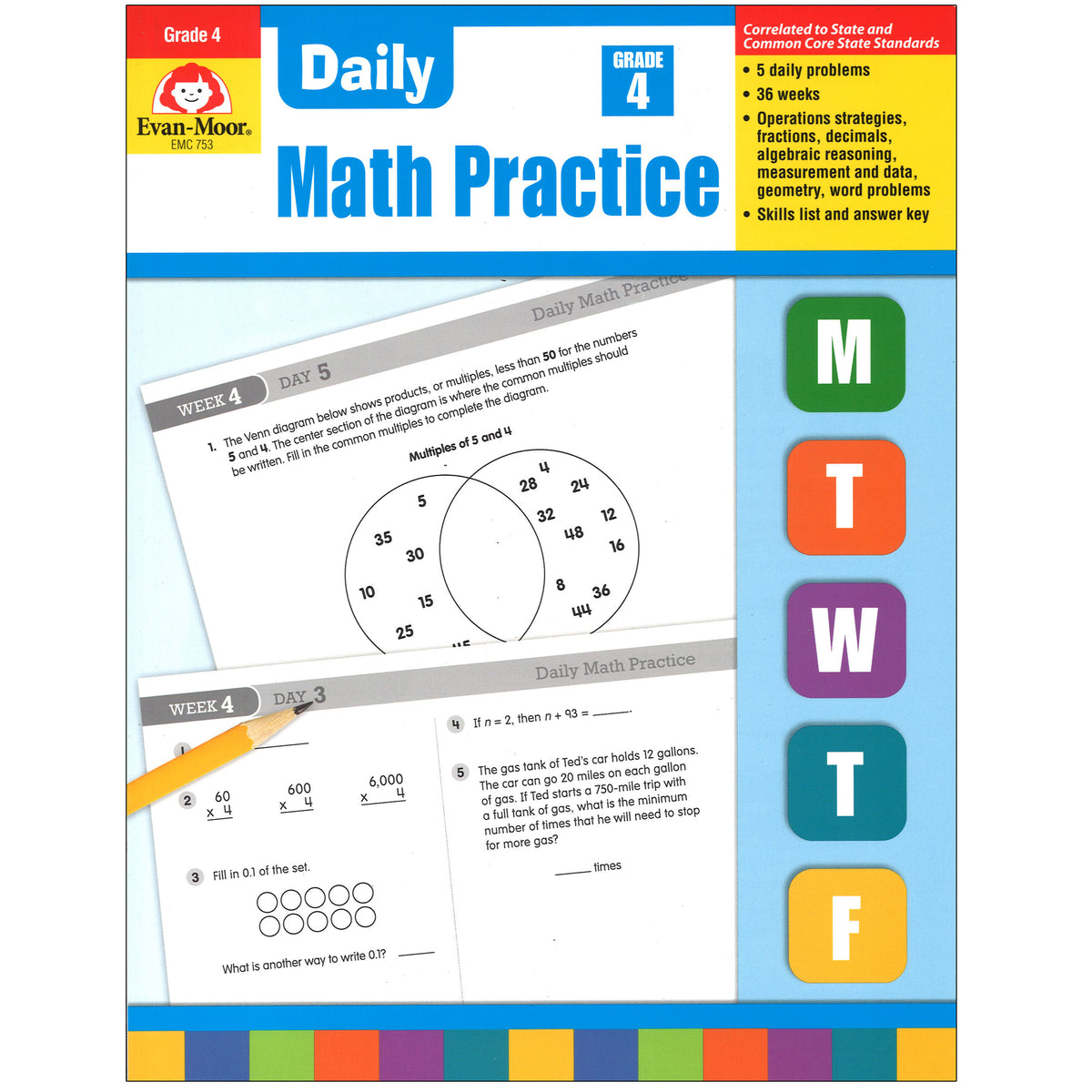 Evan-Moor Daily Math Practice, Grade 4