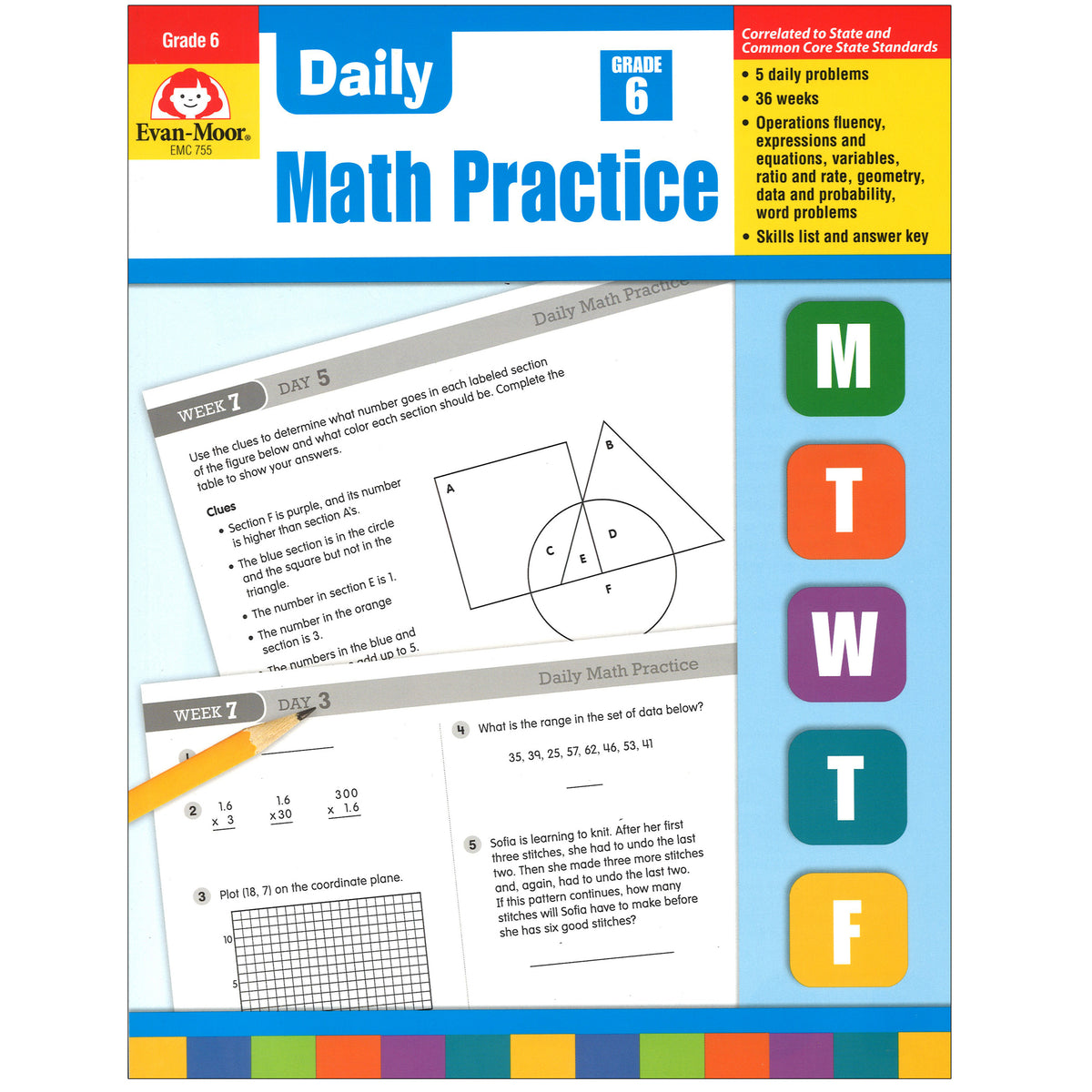 Evan-Moor Daily Math Practice, Grade 6+