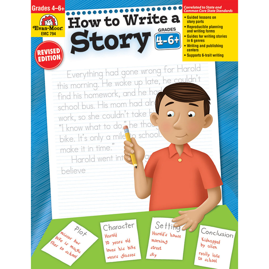 Evan-Moor How to Write a Story, Grades 4-6 (discontinued)