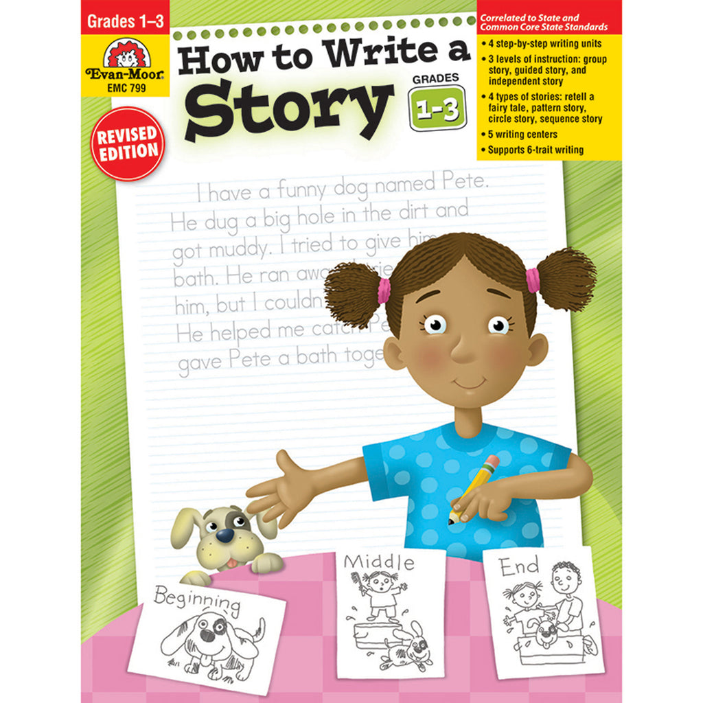 Evan-Moor How to Write a Story, Grades 1-3