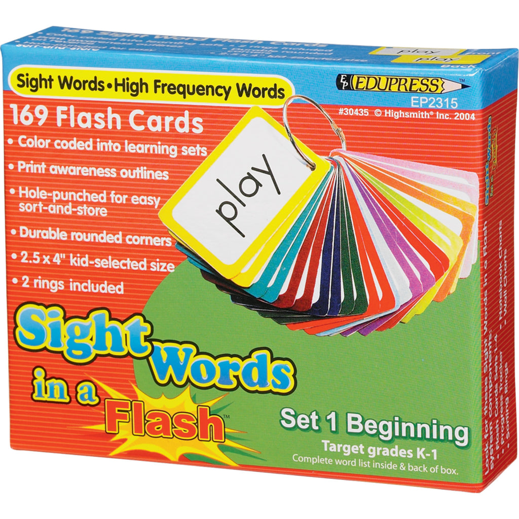 Teacher Created Resources Sight Words in a Flash Cards, Grades K-1