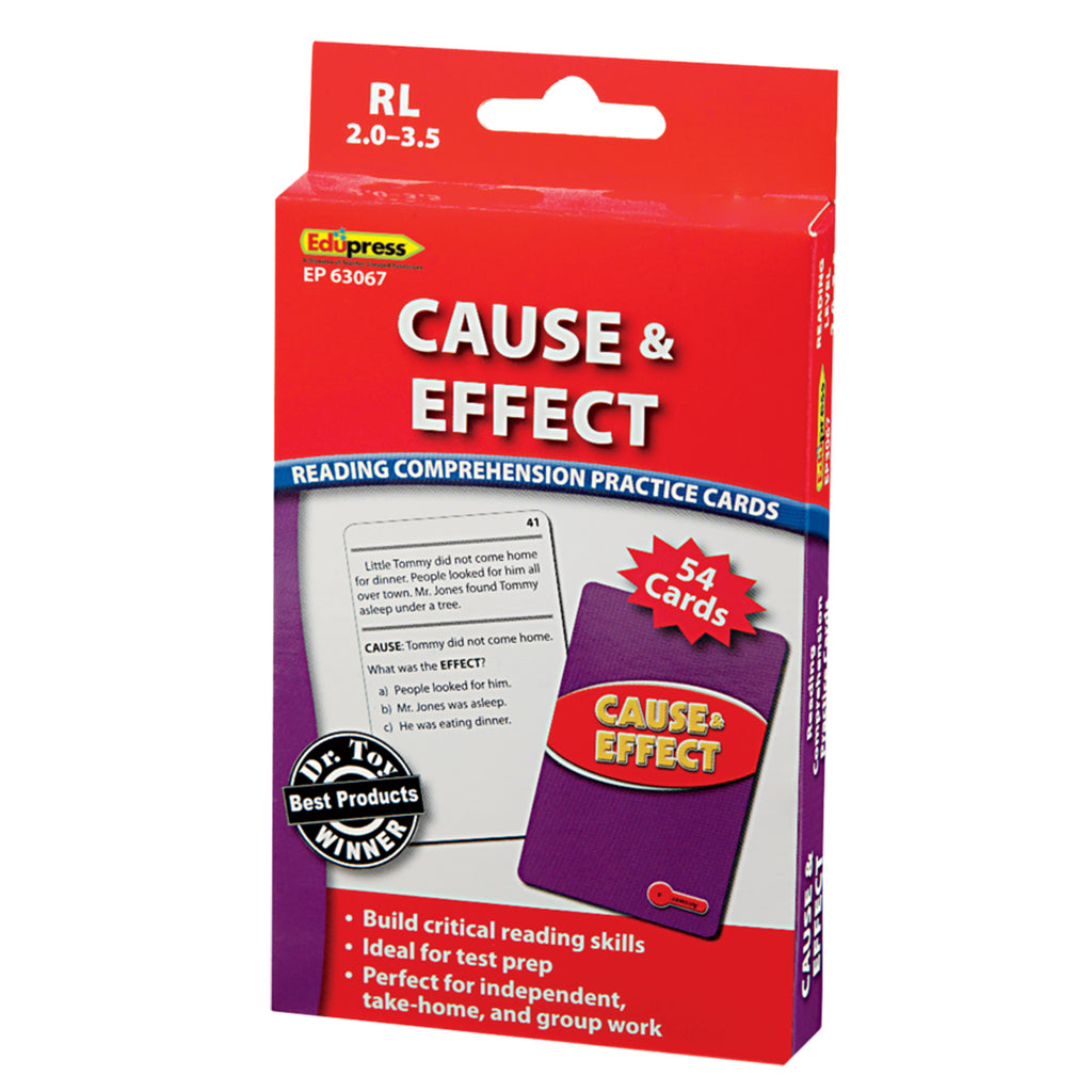 Teacher Created Resources Cause & Effect Practice Cards, Red Level