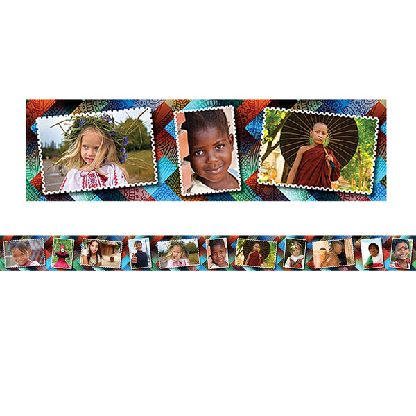 Teacher Created Resources Multicultural Kids Postcards Photo Bulletin ...