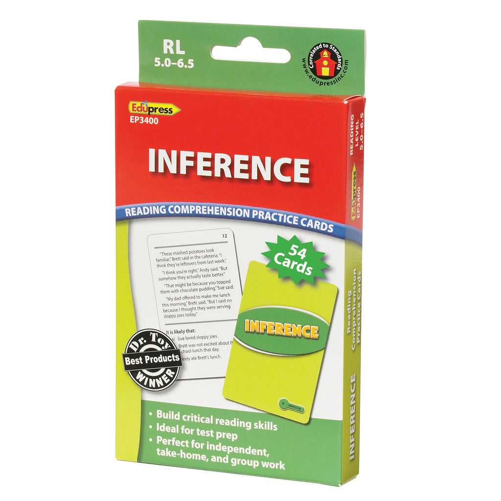 Teacher Created Resources Inference Practice Cards, Green Level