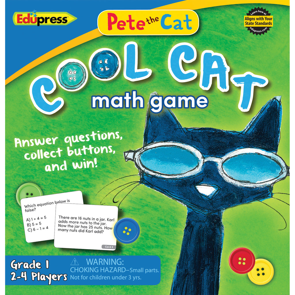 Teacher Created Resources Pete the Cat® Cool Cat Math Game, Grade 1