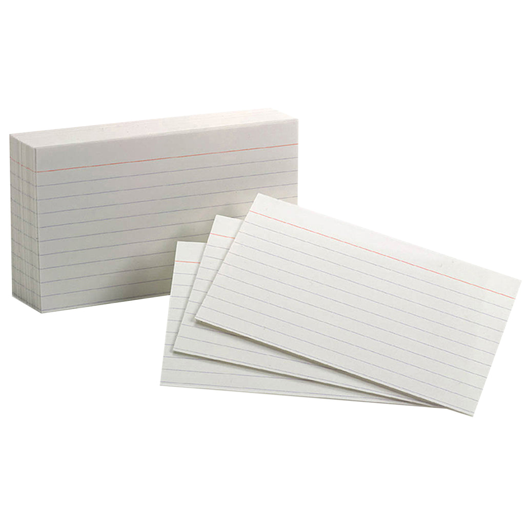 Esselte Corporation Ruled Index Cards 10Pks/100Ea 3 x 5 White