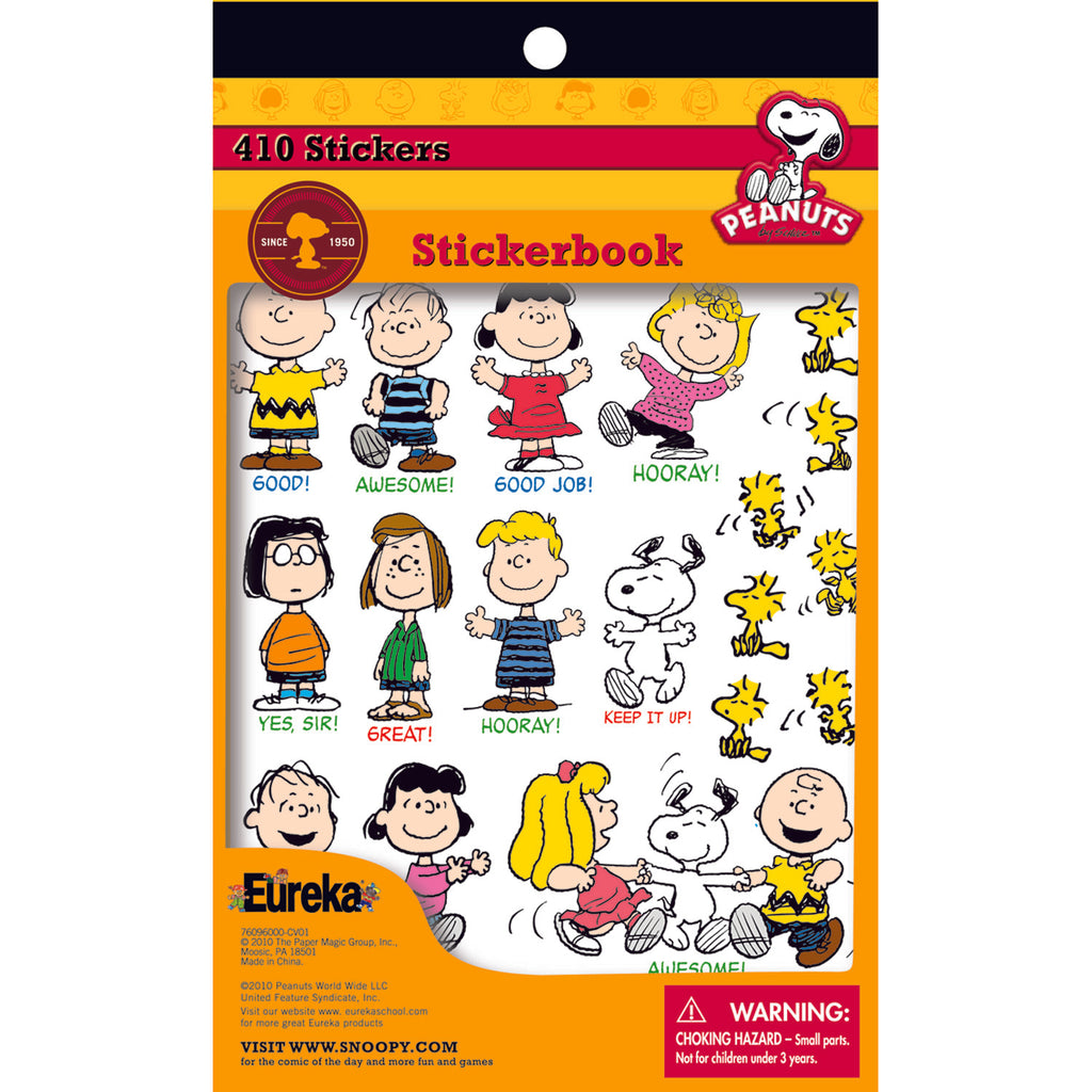 Eureka Peanuts® Sticker Books