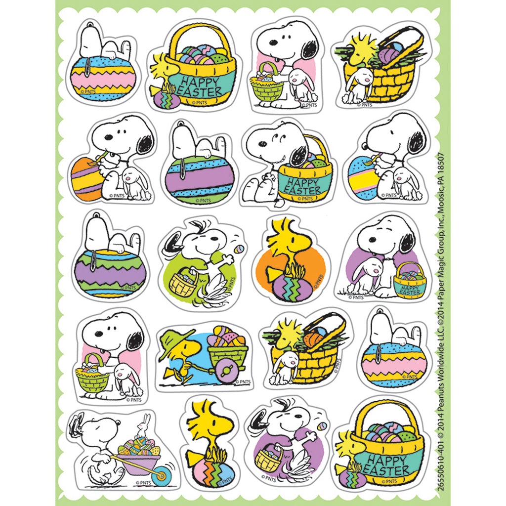 Eureka Peanuts® Easter Theme Stickers