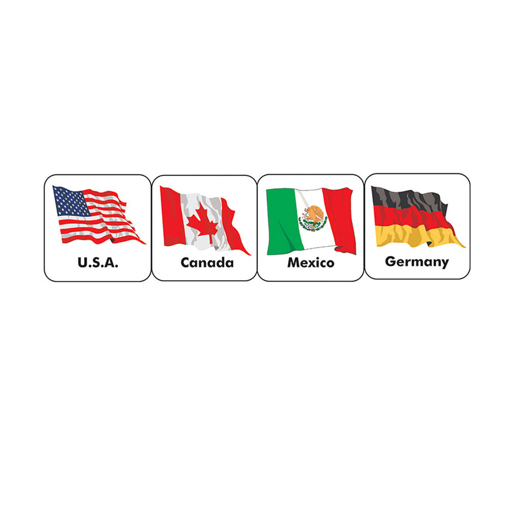 Eureka Stickers World Flags