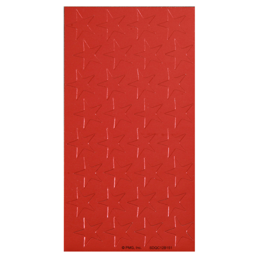 Eureka Red Foil Stars Stickers, 1/2 In. 250Pk