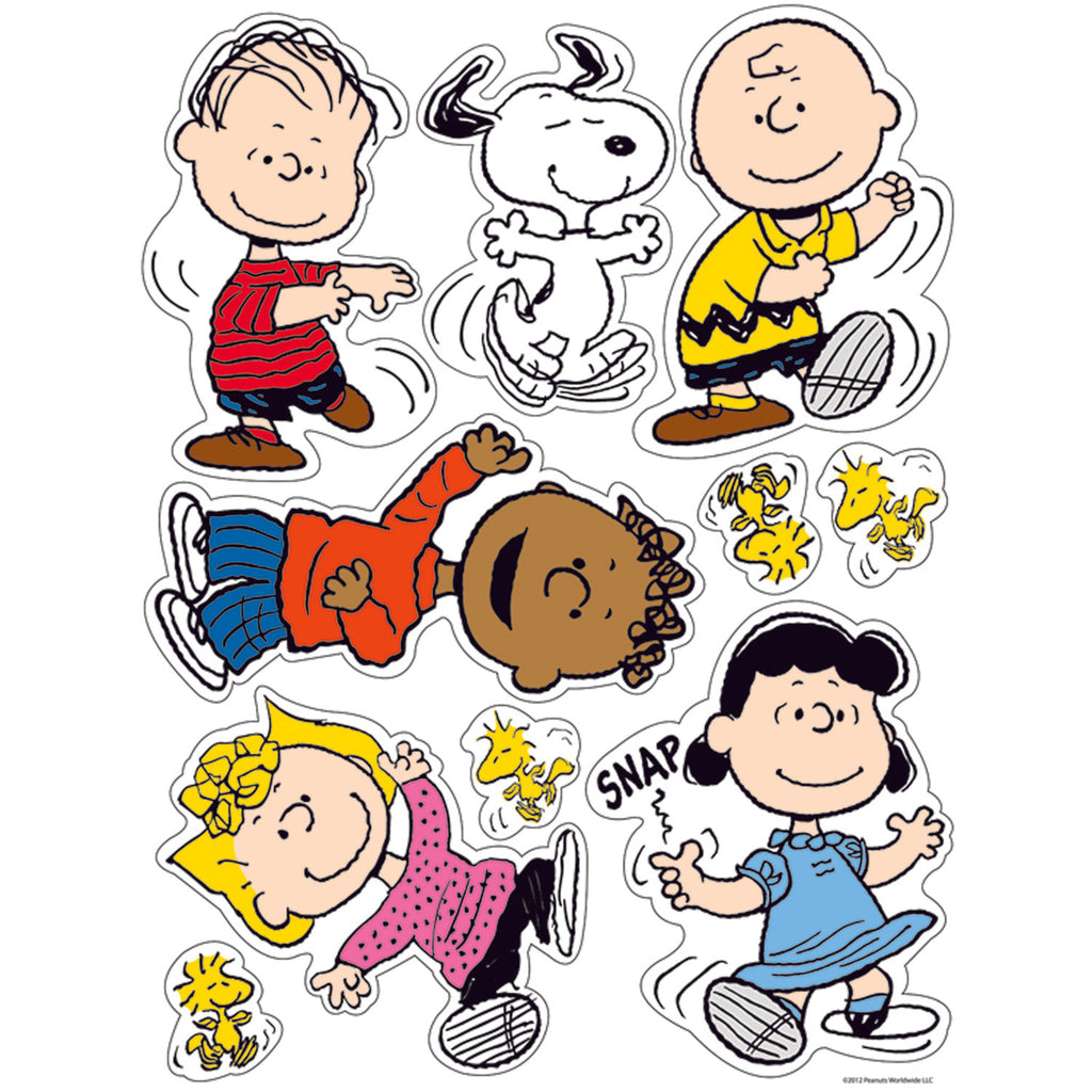 Eureka Peanuts® Classic Characters Window Clings