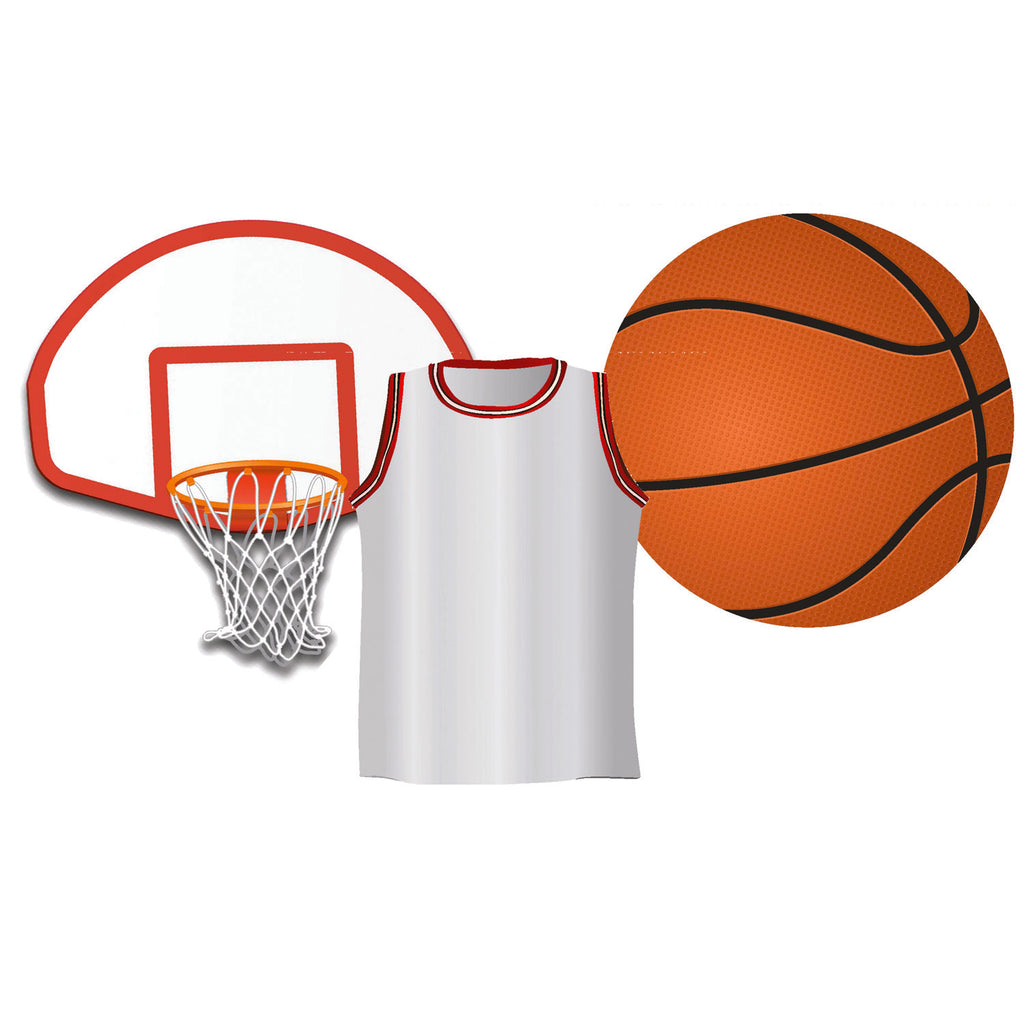 Eureka Basketball Assorted Cut-Outs