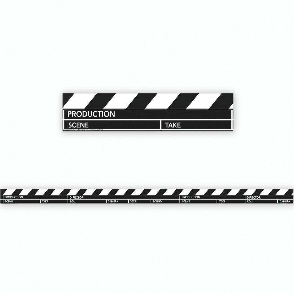 Eureka Hollywood Clapboard Bulletin Board Trimmer, Straight (discontinued)