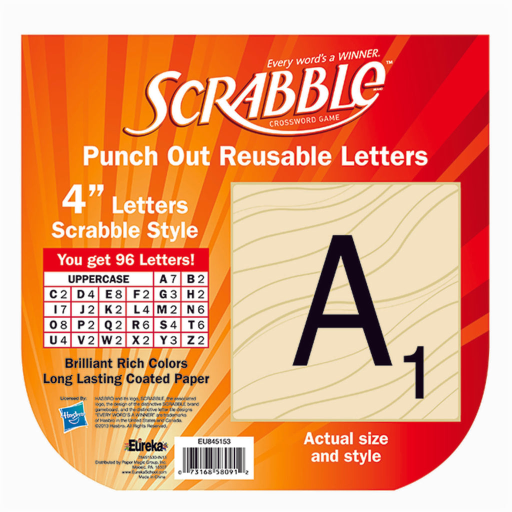 Eureka Scrabble Bulletin Board Letters