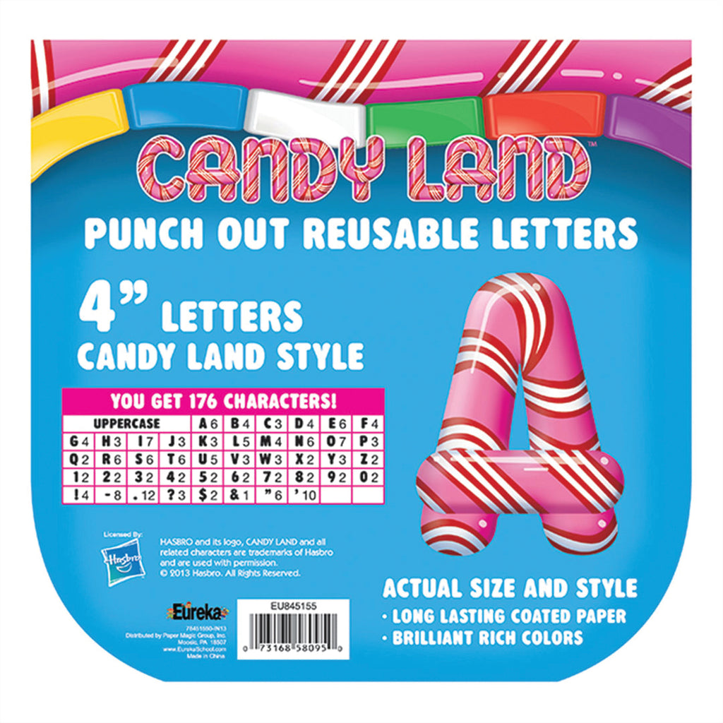 Eureka Candy Land Pepper Stripes Deco Letters
