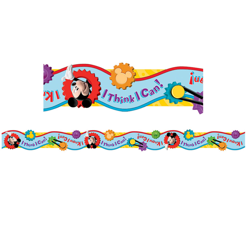 Eureka Mickey Mouse Clubhouse® I Think I Can Extra Wide DieCut Deco Bulletin Board Border