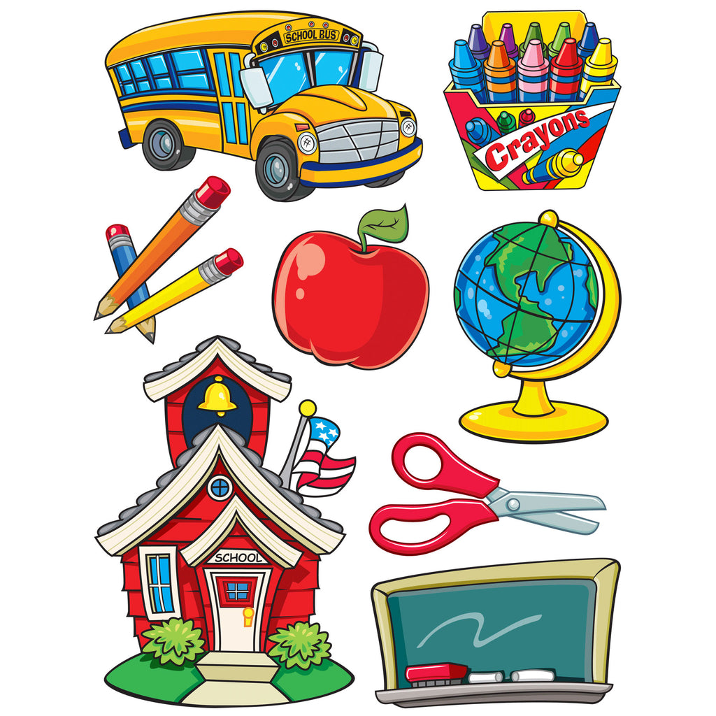 Eureka More School Supplies 12 x 17 Window Clings (discontinued)