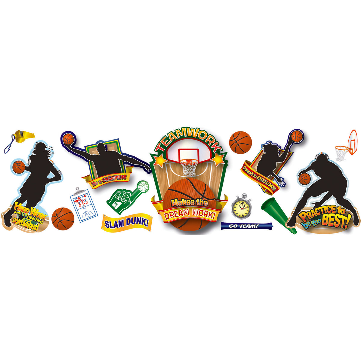 Eureka Basketball Bulletin Board Set