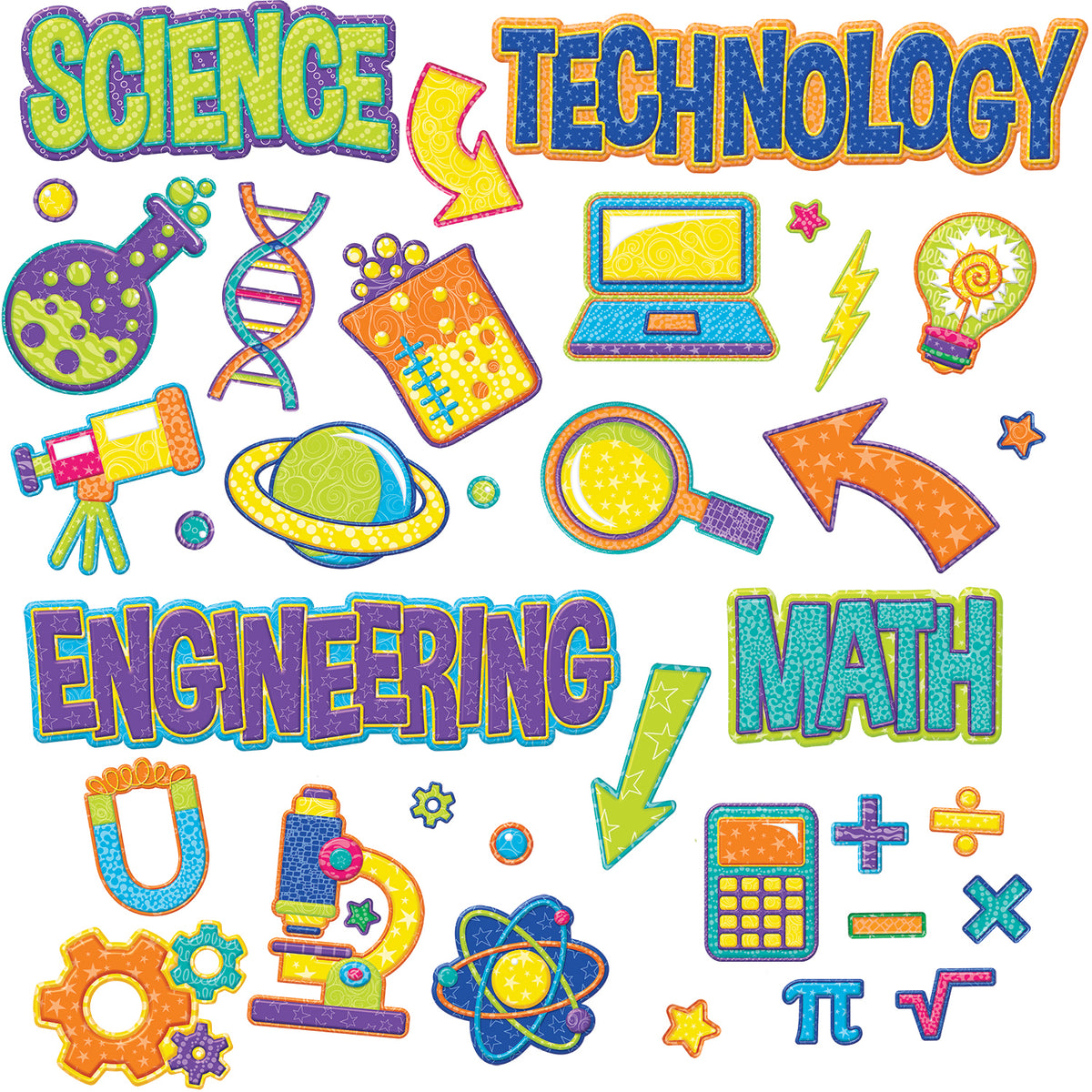 Eureka Color My World STEM Mini Bulletin Board Set