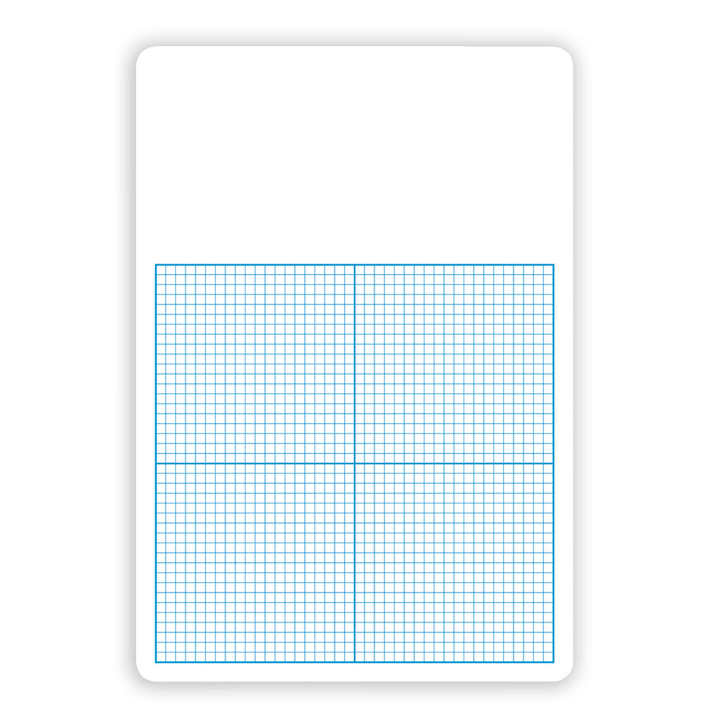 Flipside Single 1/4 Inch Graph Dry Erase Board, 11 x 16