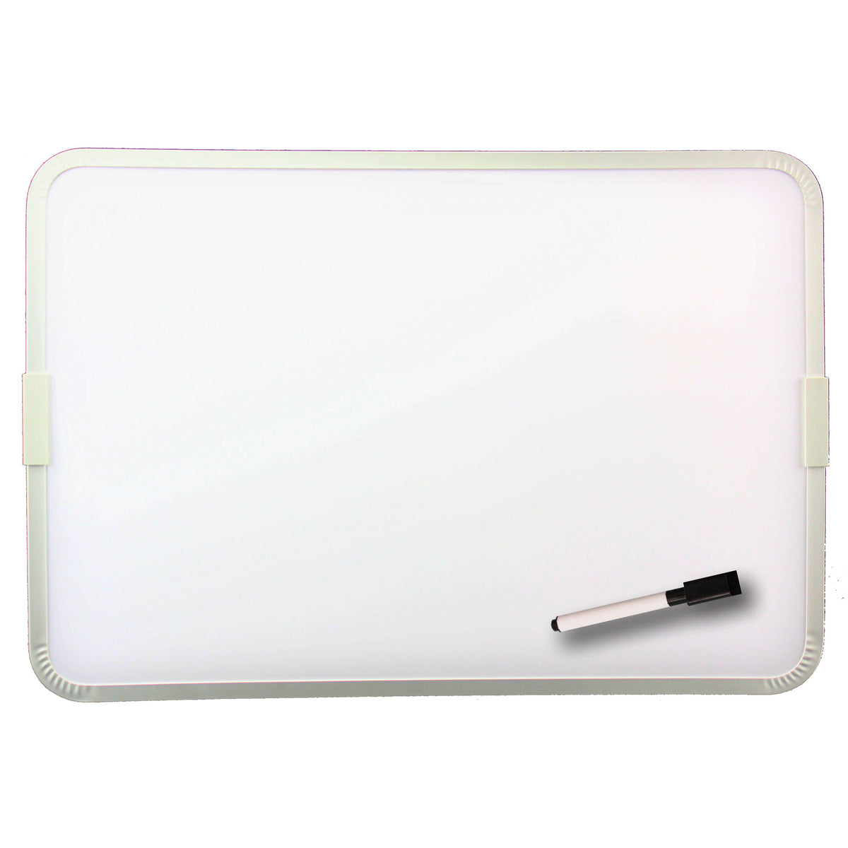 Flipside Two-Sided Framed Magnetic Dry Erase Board, 12" x 17.5"