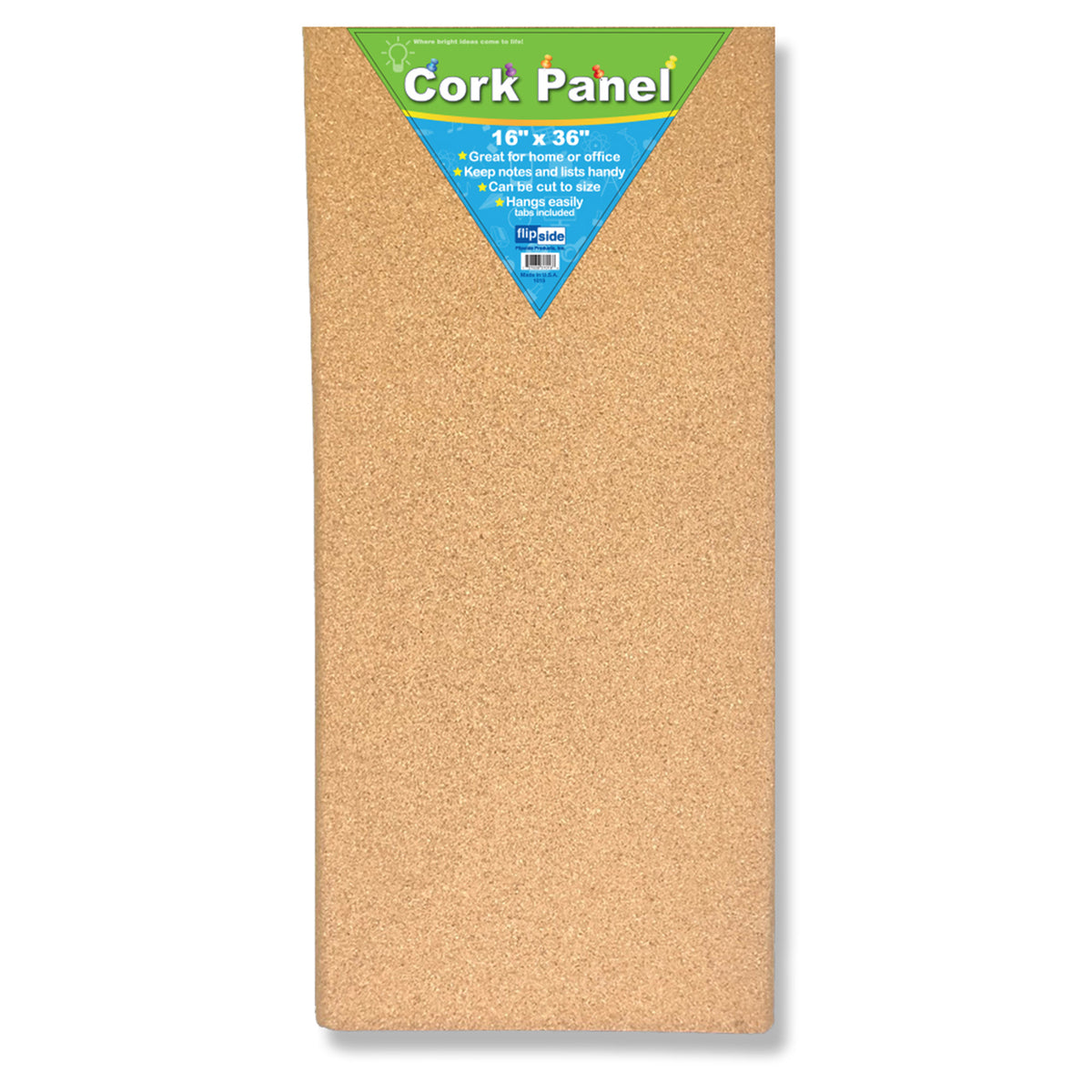 Flipside Cork Panel 16 Inch x 36 Inch