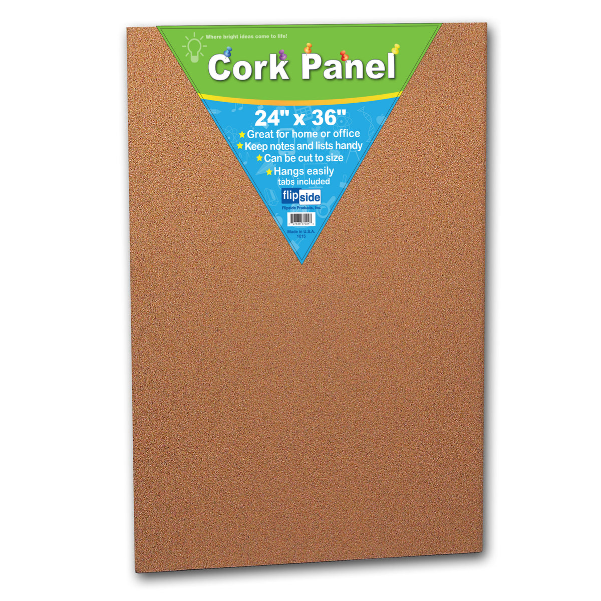 Flipside Cork Panel 24 Inch x 36 Inch