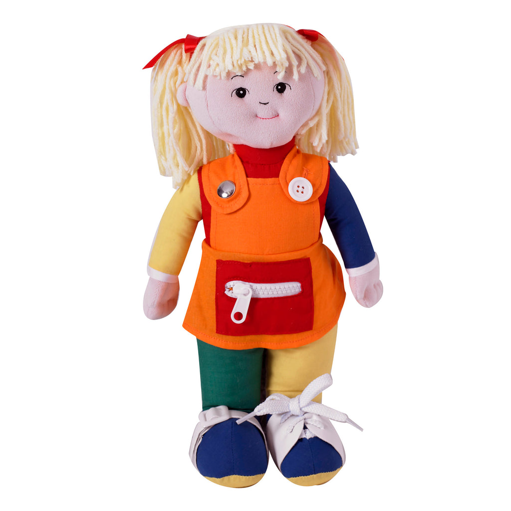 Children's Factory Learn To Dress Doll White Girl