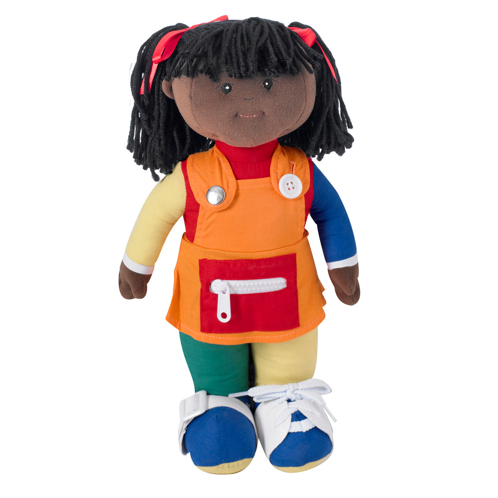 Children's Factory Learn To Dress Doll Black Girl