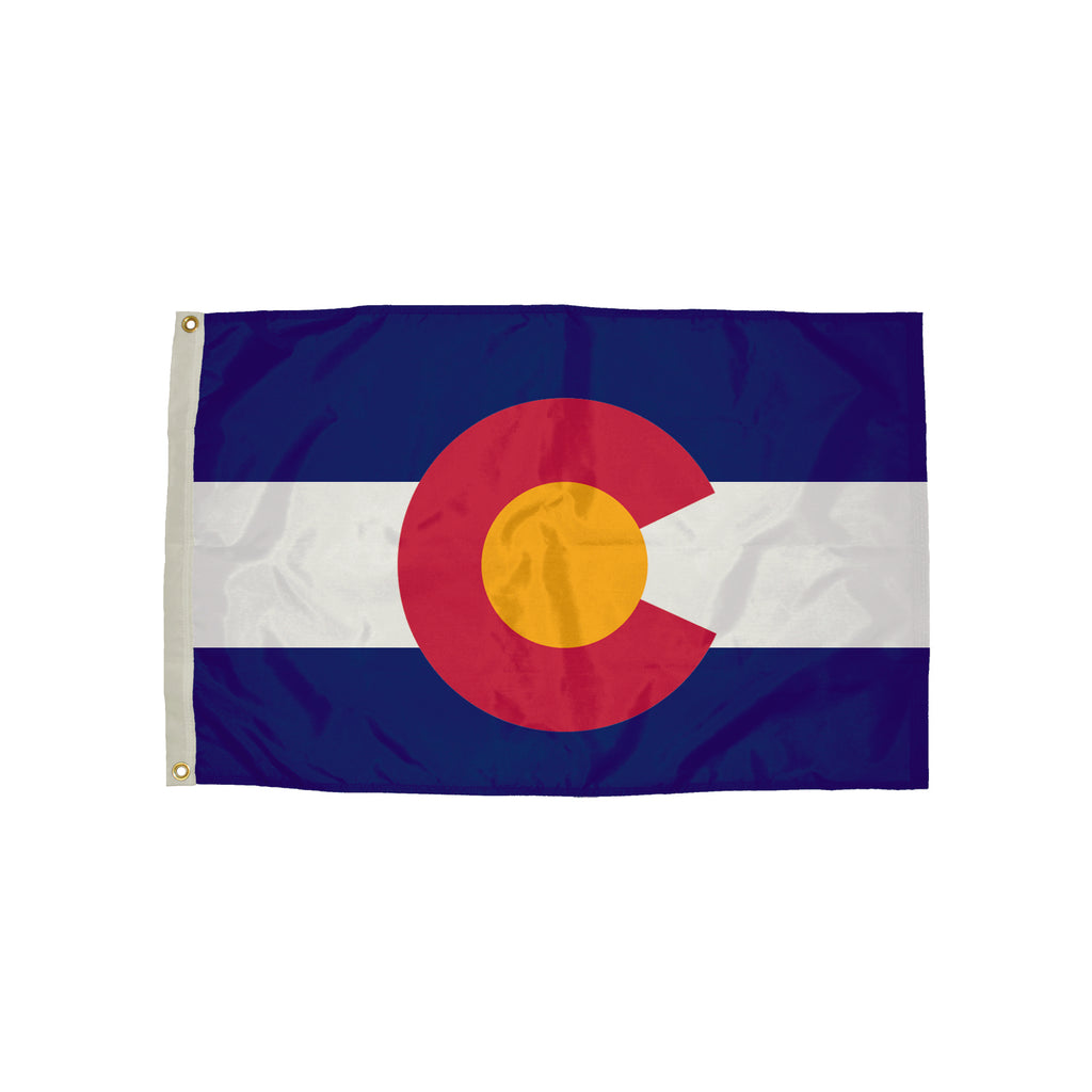 Flagzone Durawavez Nylon Colorado State Flag, 3' x 5'
