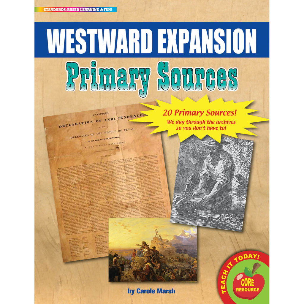Gallopade Westward Expansion Primary Sources Pack