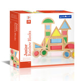 Guidecraft Jr. Rainbow Blocks, 20 Piece Set