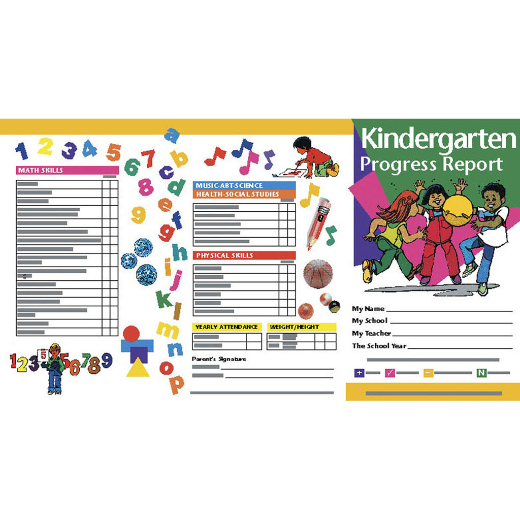 Hayes School Publishing Kindergarten Progress Report Card