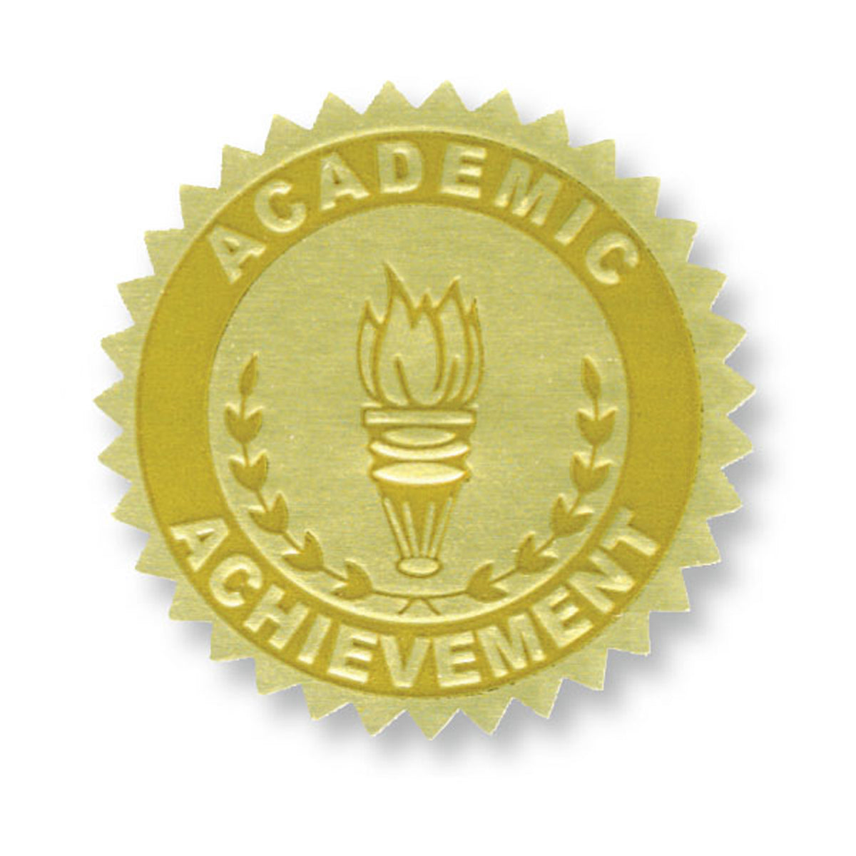 Flipside Gold Embossed Certificate Seals, Academic Achievement