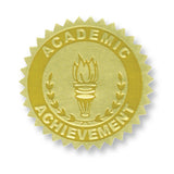 Flipside Gold Embossed Certificate Seals, Academic Achievement