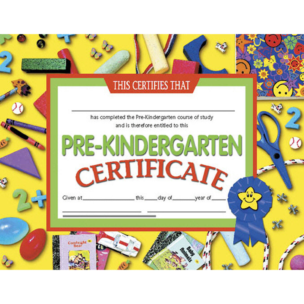 Hayes School Publishing Pre-Kindergarten Certificate 4