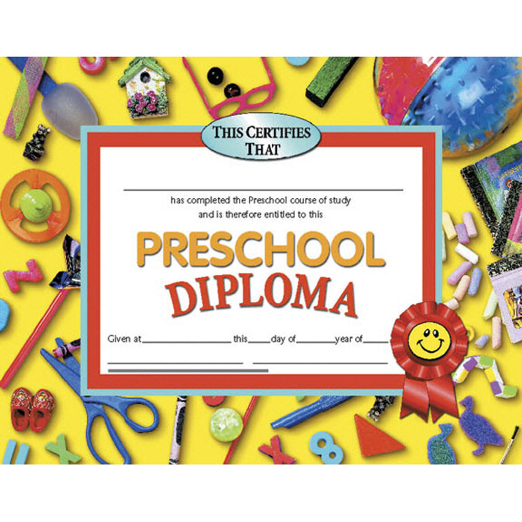 Hayes School Publishing Preschool Diploma 1