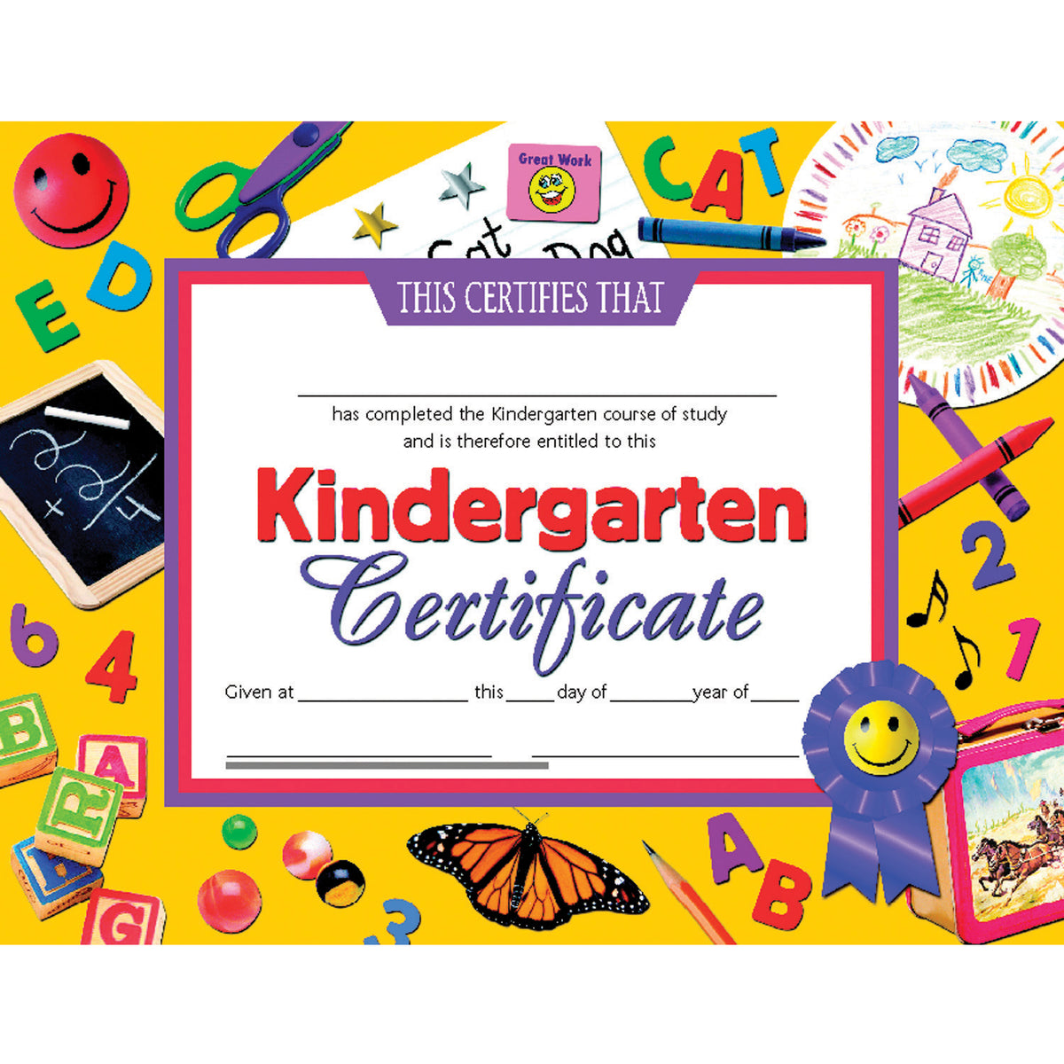 Hayes School Publishing Kindergarten Certificate 4