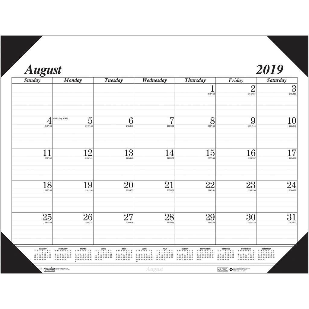 House Of Doolittle Academic Economy Desk Pad 17-Month Aug-Dec