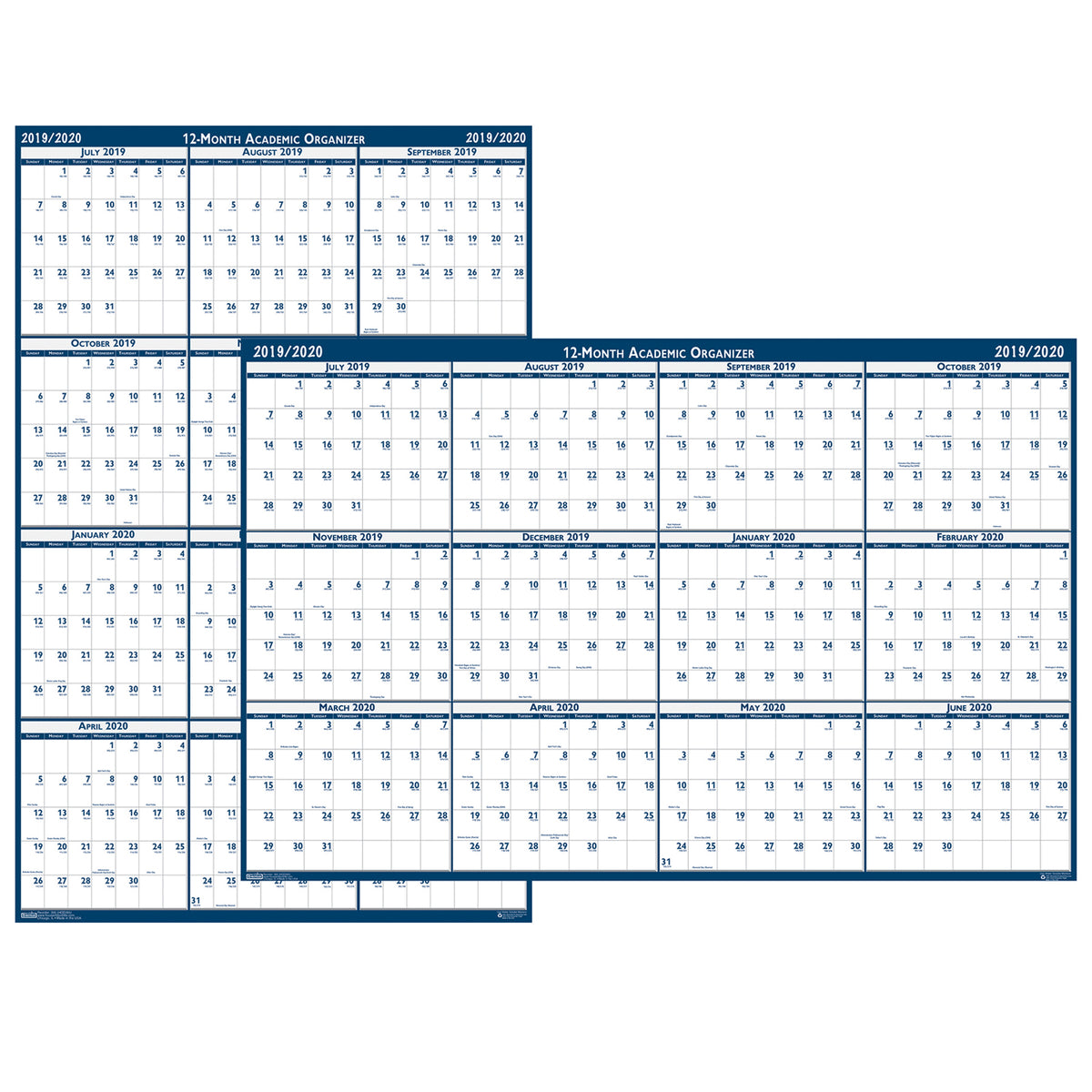 House Of Doolittle Write-On/Wipe-Off Calendar