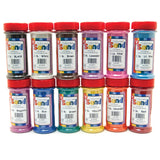 Hygloss Products Craft Sand: Bucket O' Sand, 12 Assorted Colors