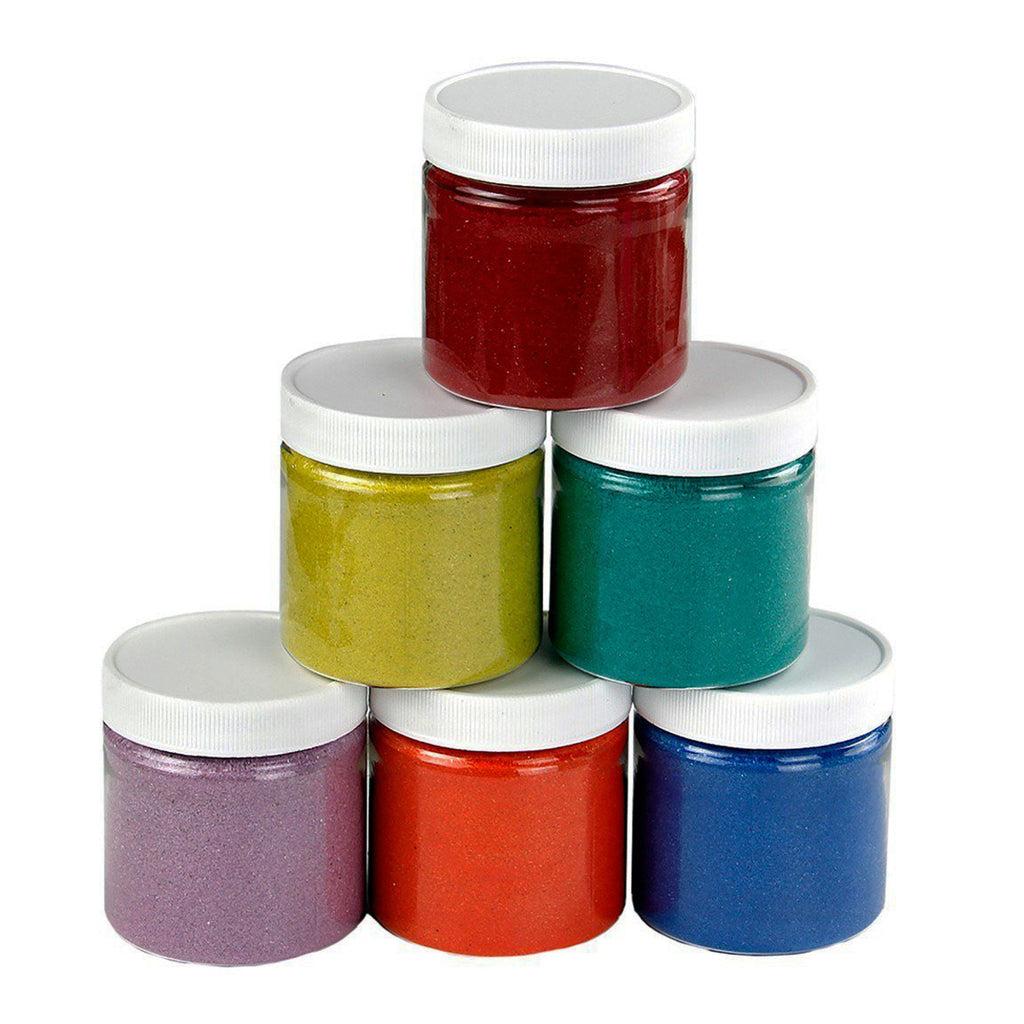 Hygloss Products Craft Sand: Bucket O' Sand, 6 Assorted Colors