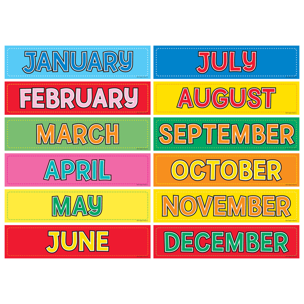 Hygloss Products Monthly Calendar Cards
