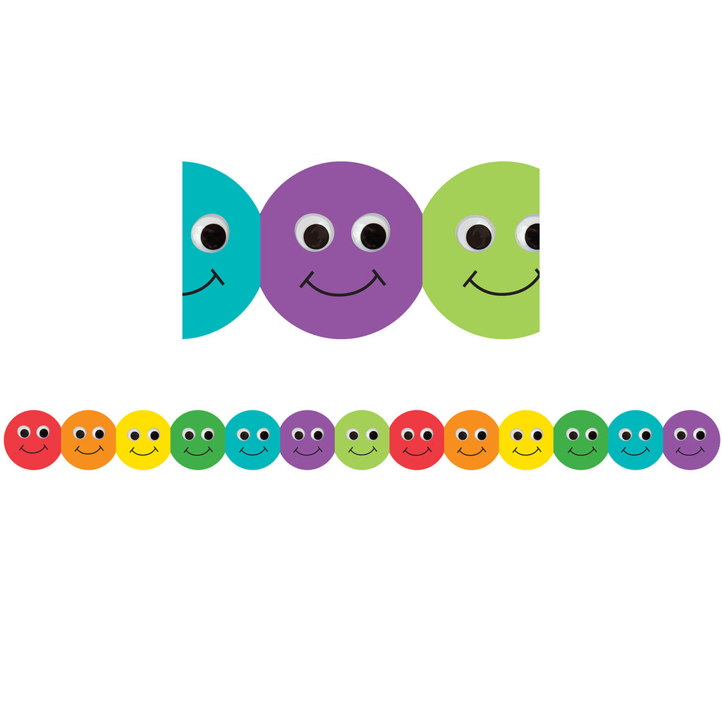 Hygloss Products Smiley Faces Bulletin Board Border