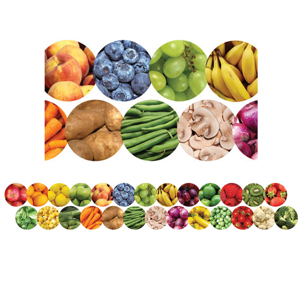 Hygloss Products Fruits & Veggies Bulletin Board Border