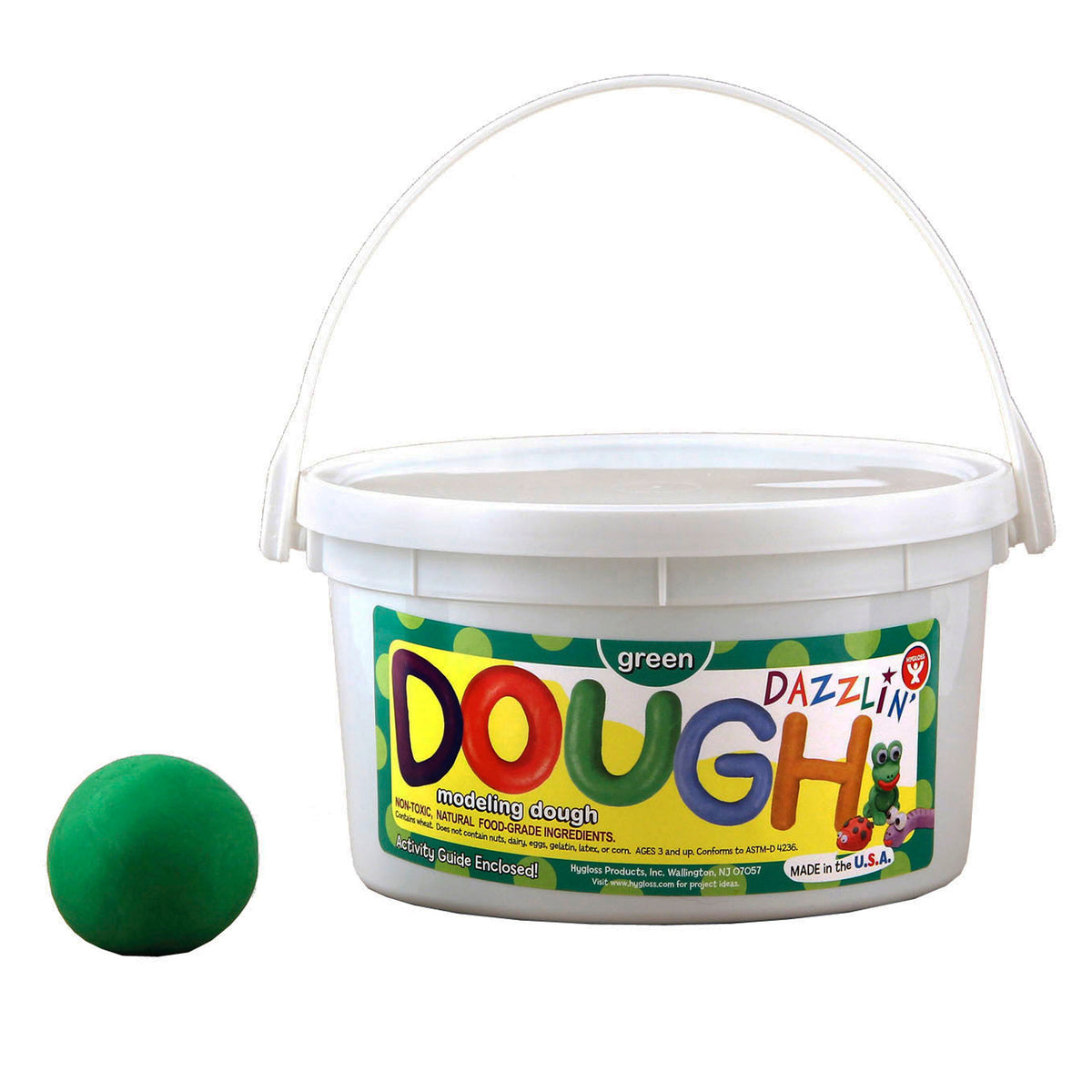 Hygloss Products Dazzlin' Dough - Green, 3 lbs.