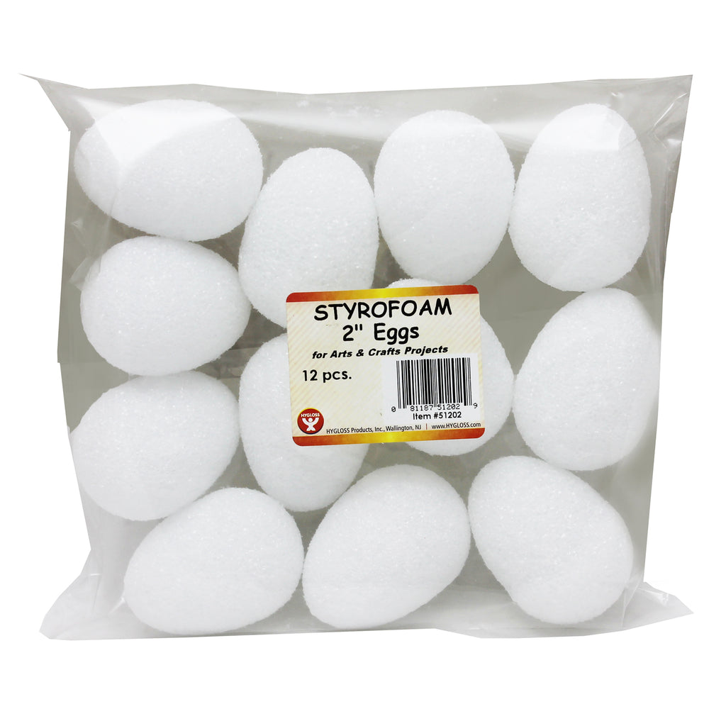 Hygloss Products Styrofoam Eggs - 2"