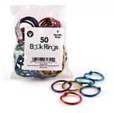 Hygloss Products Book Rings, 1" Metallic
