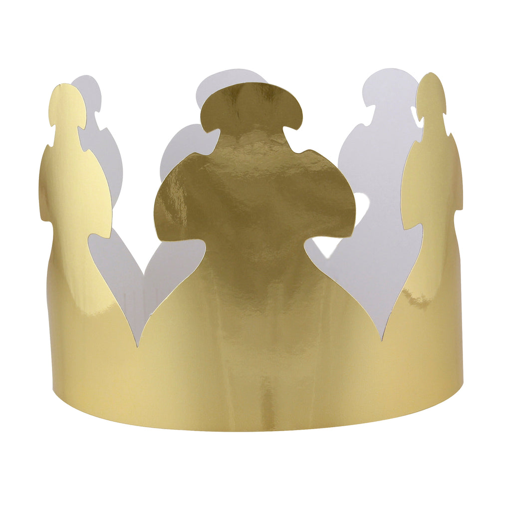 Hygloss Products Paper Crowns, 24 Bright Gold Tag